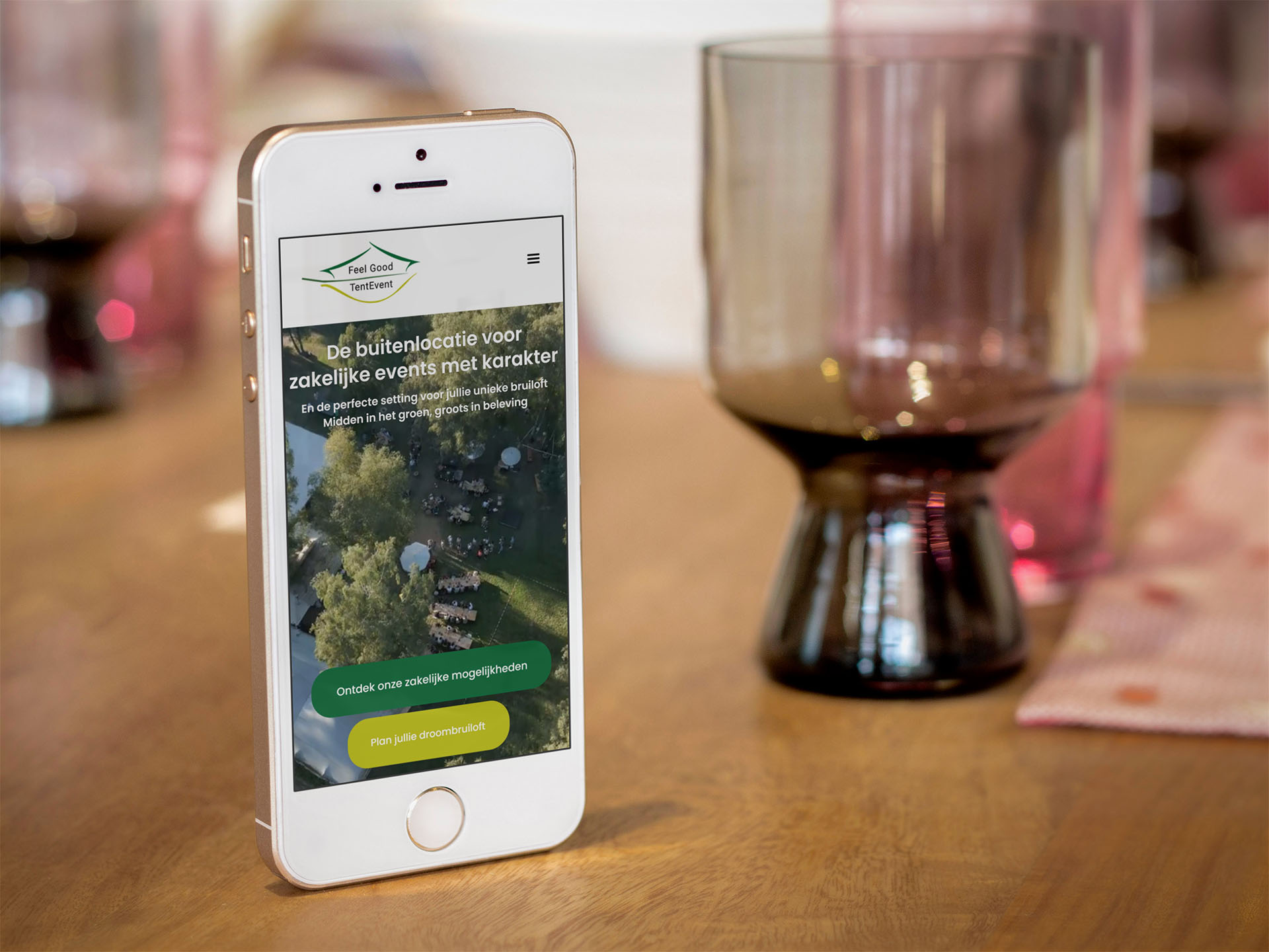 Responsive design Feel Good TentEvent