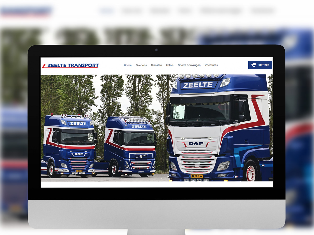 Webdesign Zeelte Transport EM Hosting & Design